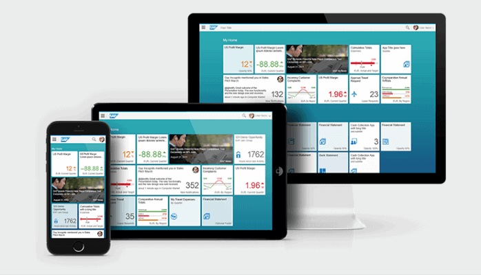 High-tech financial dashboard displayed on smartphone, tablet, and desktop screens.